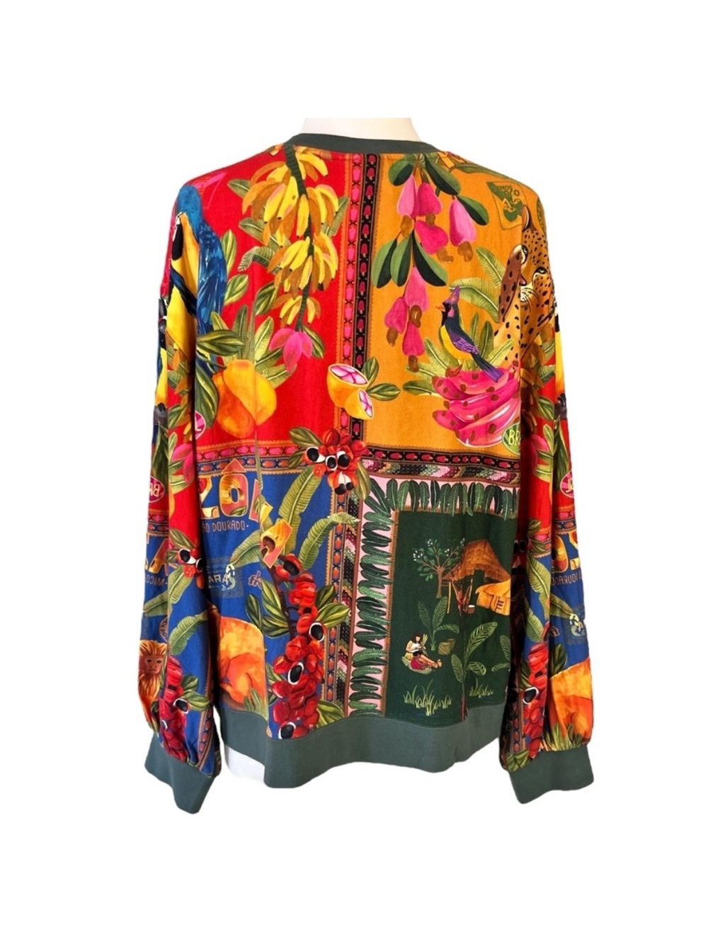 Farm Rio mixed print sweatshirt - size  XS 🏝️ - Picture 3 of 6